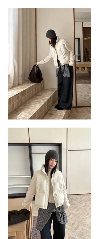 sleeveless down vest