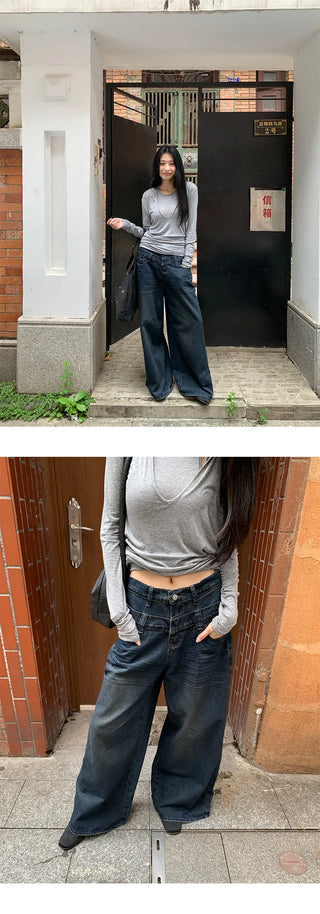 double waist jeans