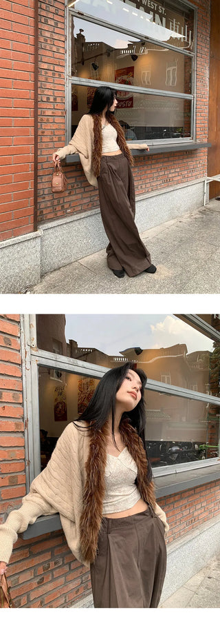 pleated wide pants