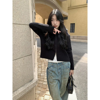 fur hood knit