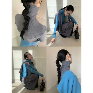 turtleneck slim sweater