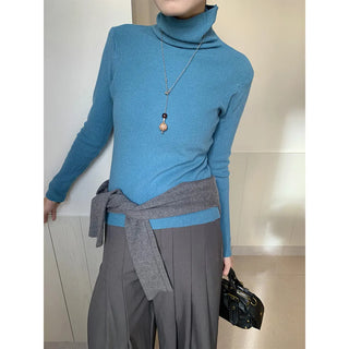 turtleneck slim sweater