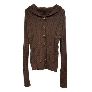 hemp hood cardigan