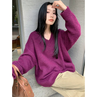 soft V-neck sweater