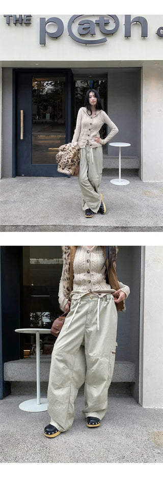 drawstring work pants