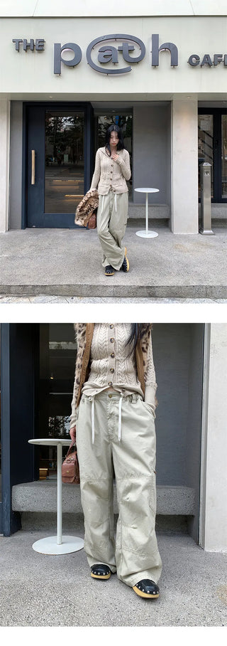 drawstring work pants