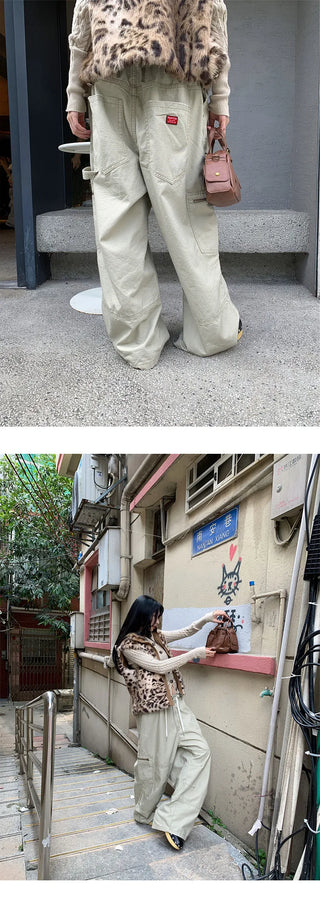 drawstring work pants