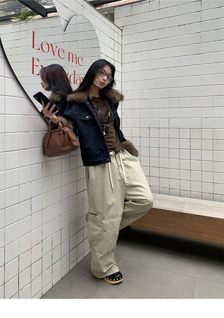 drawstring work pants