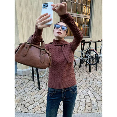 hemp scarf sweater