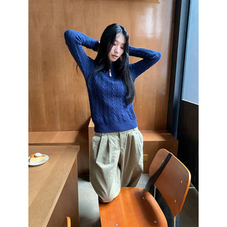 zip turtleneck sweater