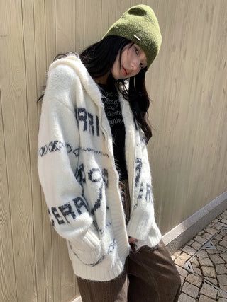 bowknot hood sweater