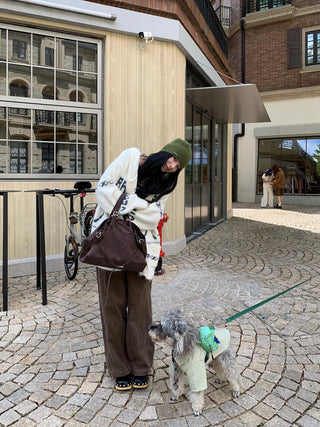 bowknot hood sweater