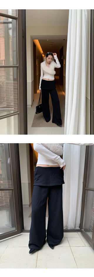 fake sweatpants culottes