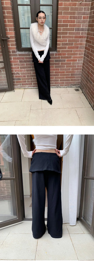 fake sweatpants culottes