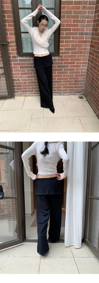 fake sweatpants culottes