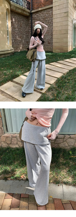 fake sweatpants culottes