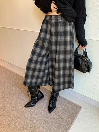 plaid wool pants