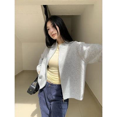 stand collar zip