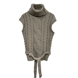 turtleneck knit vest