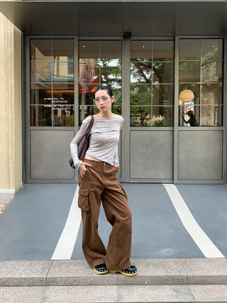 corduroy straight pants