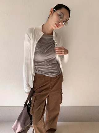 corduroy straight pants