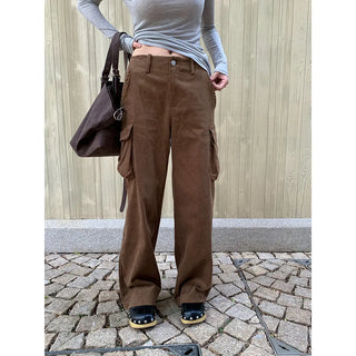 corduroy straight pants