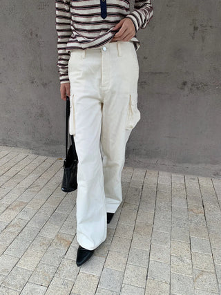 corduroy straight pants