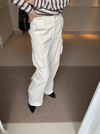 corduroy straight pants