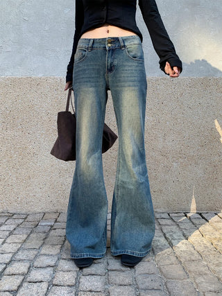 double buckle jeans