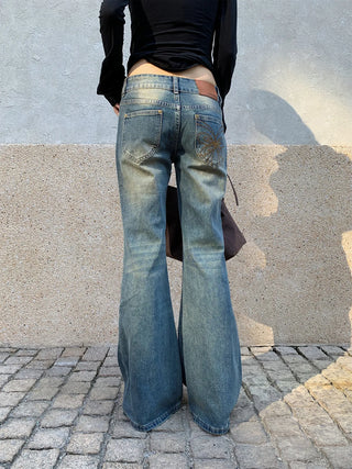 double buckle jeans