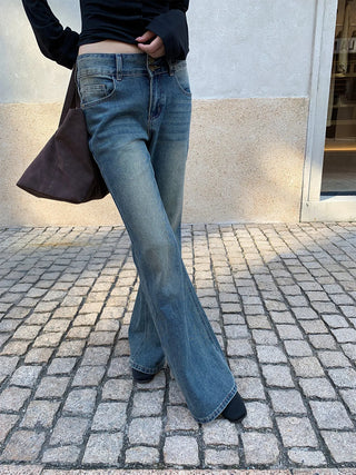 double buckle jeans
