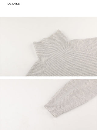 high collar knitwear