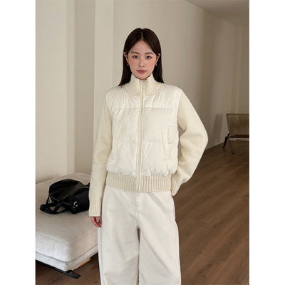 woolen down coat
