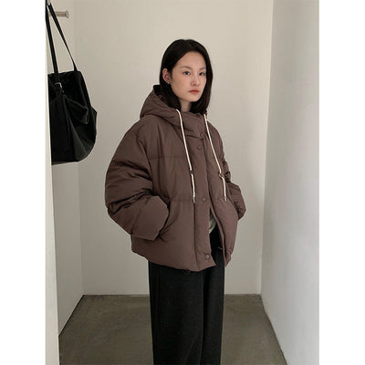hooded down jacket
