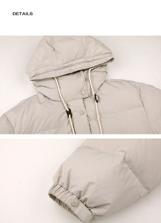 hooded down jacket