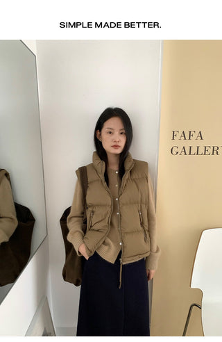 zipper down vest
