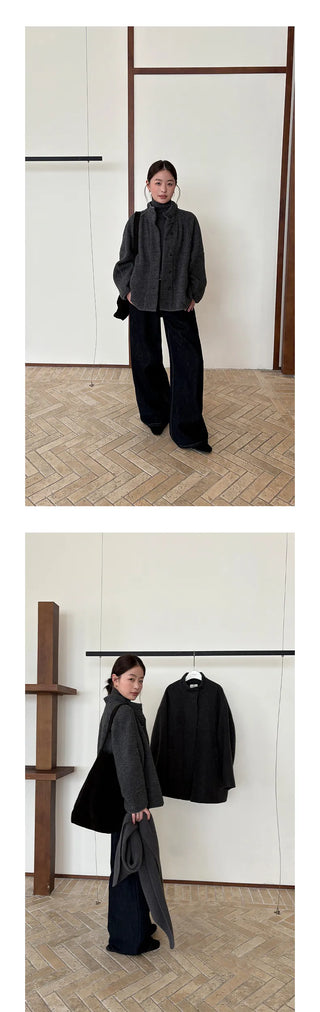 reversible wool coat