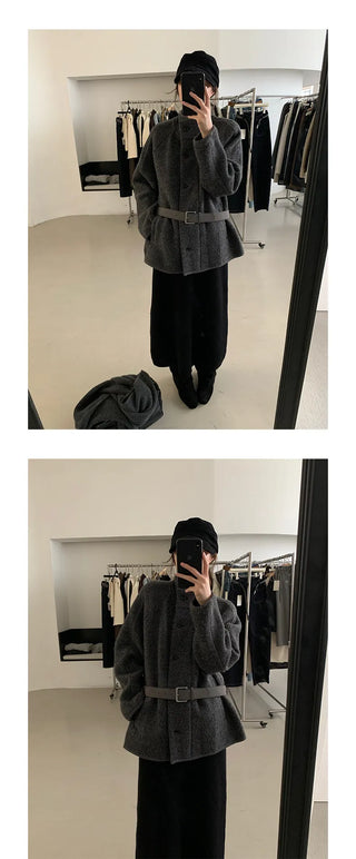 reversible wool coat