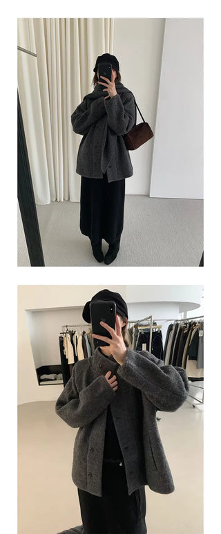 reversible wool coat