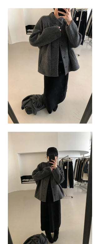 reversible wool coat