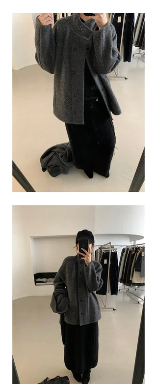 reversible wool coat