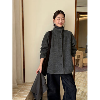reversible wool coat