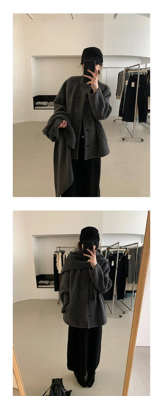 reversible wool coat