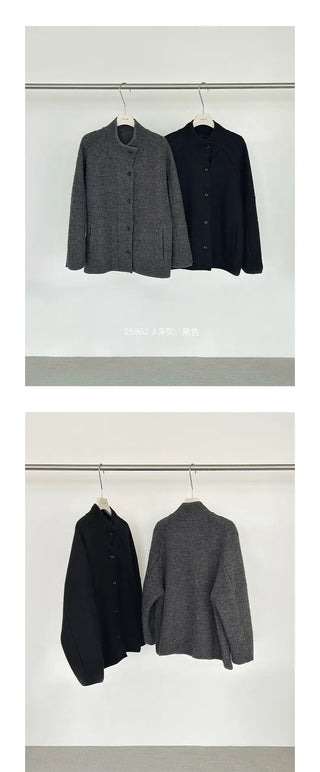 reversible wool coat