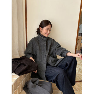 reversible wool coat