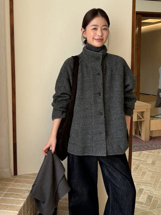 reversible wool coat