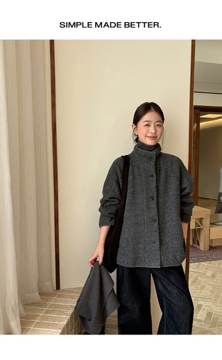 reversible wool coat