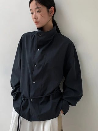 lace-up work coat