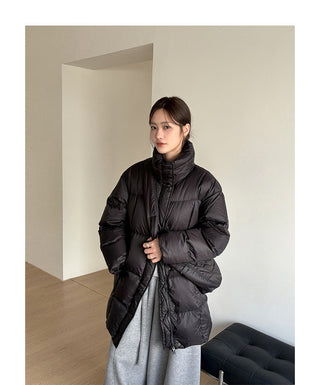 satchel down coat