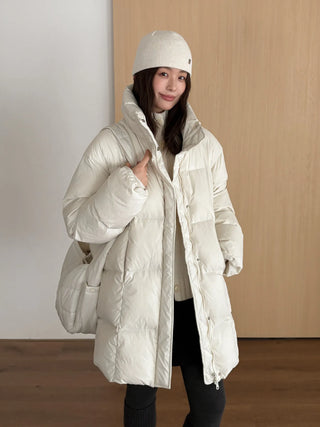 satchel down coat